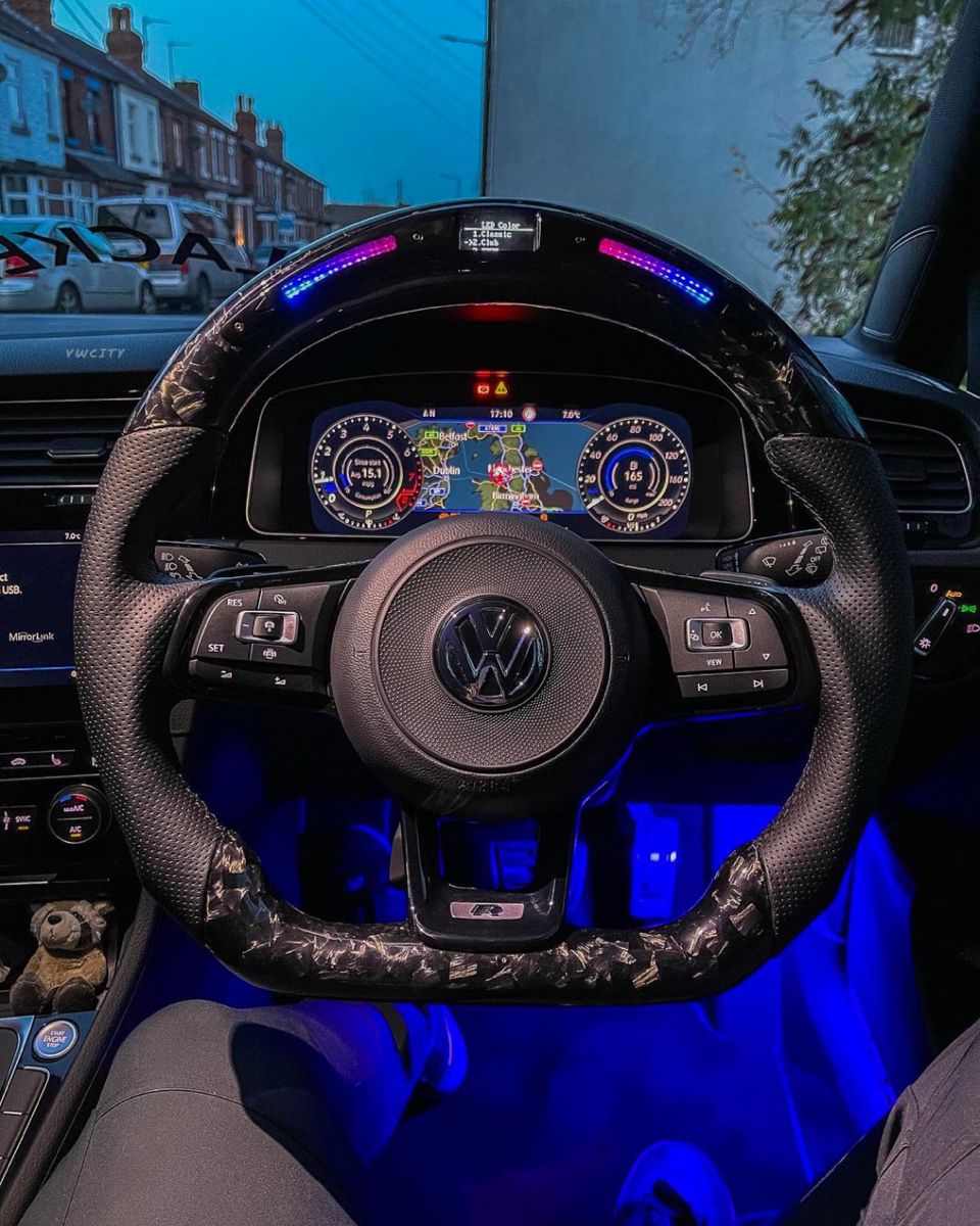 Carbon intake install on a Volkswagen Golf R